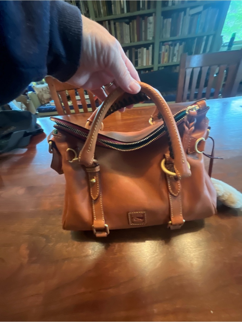 Dooney & Burke Florentine Satchel/ Natural